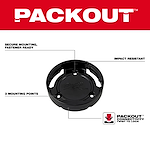 Walkaround image of the Milwaukee PACKOUT Twist to Lock Mount highlighting its USPs