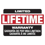 Limited lifetime warranty