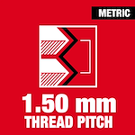 1.50 mm thread pitch