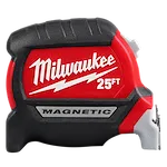 Image of the Milwaukee 25ft Electrician's Compact Wide Blade Magnetic Tape Measure