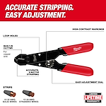 Accurate stripping. Easy adjustment.