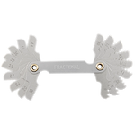 8-44 TPI SAE Thread Gauge with all 18 leaves shown