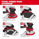 M12 FUEL™ 6" Random Orbital Sander (3/16") & (3/32") Instructions