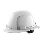 Image of the Milwaukee BOLT White Full Brim Vented Hard Hat w/4pt Ratcheting Suspension (USA) - Type 1, Class C