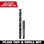 1/2"-13 Straight Flute Plug Tap & 27/64" Drill Bit