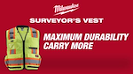 Milwaukee Class 2 Surveyors High Visibility Yellow Safety Vest