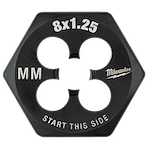 M8-1.25 mm 1-Inch Hex Threading Die