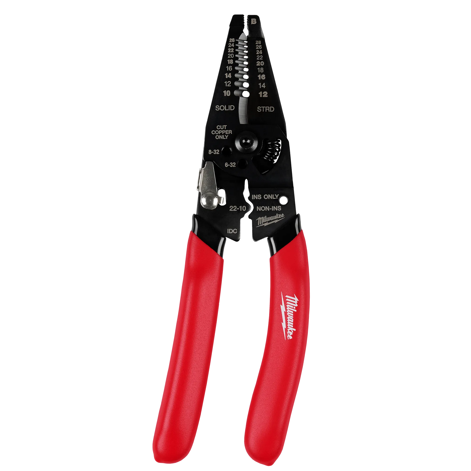 10-28 AWG Multi-Purpose Dipped Grip Wire Stripper & Cutter w/ Reinforced Head