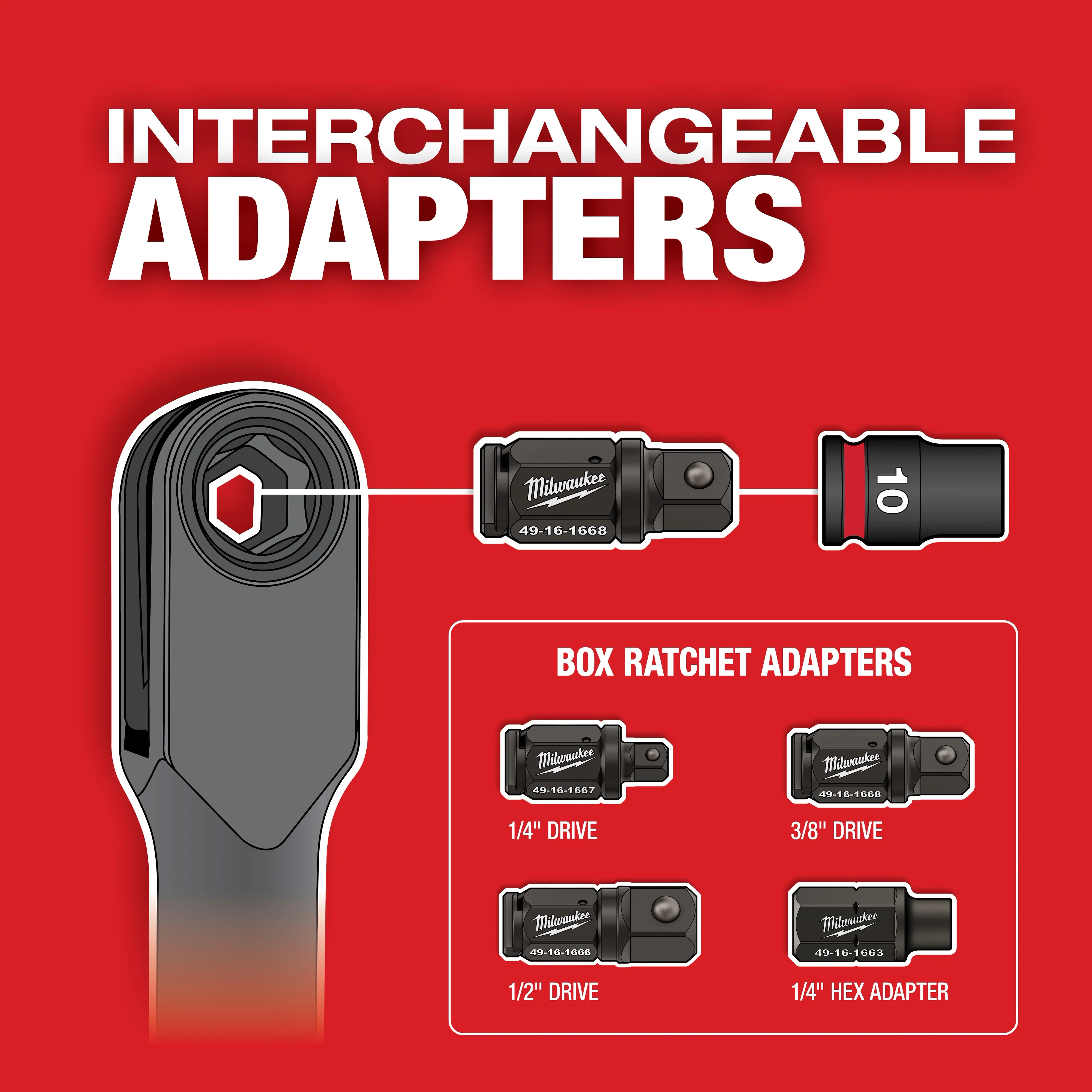 INSIDER™ Box Ratchet Adapters