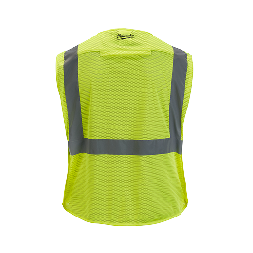 48-73-5121, 48-73-5122, 48-73-5123, 48-73-5124 - Class 2 Breakaway High Visibility Yellow Mesh Safety Vest - L/XL