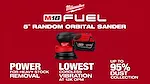 Milwaukee® M18­ FUEL™ 5" Random Orbital Sander