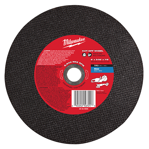 49-94-9000 - 9" Abrasive Cut Off Wheel