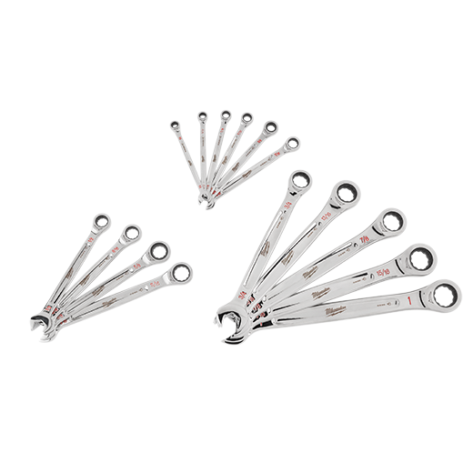 48-22-9416 - 15 pc. Metric Ratcheting Combination Wrench Set