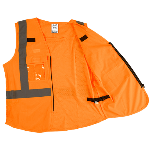 48-73-5032 - High Visibility Orange Safety Vest - L/XL