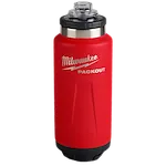 Image of the Milwaukee PACKOUT 36oz Insulated Bottle in red