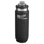 Image of the Milwaukee PACKOUT 24oz Insulated Bottle in black