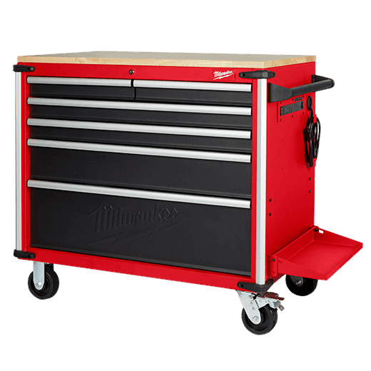 48-22-8539 - 40â€ Steel Storage with Wood Top