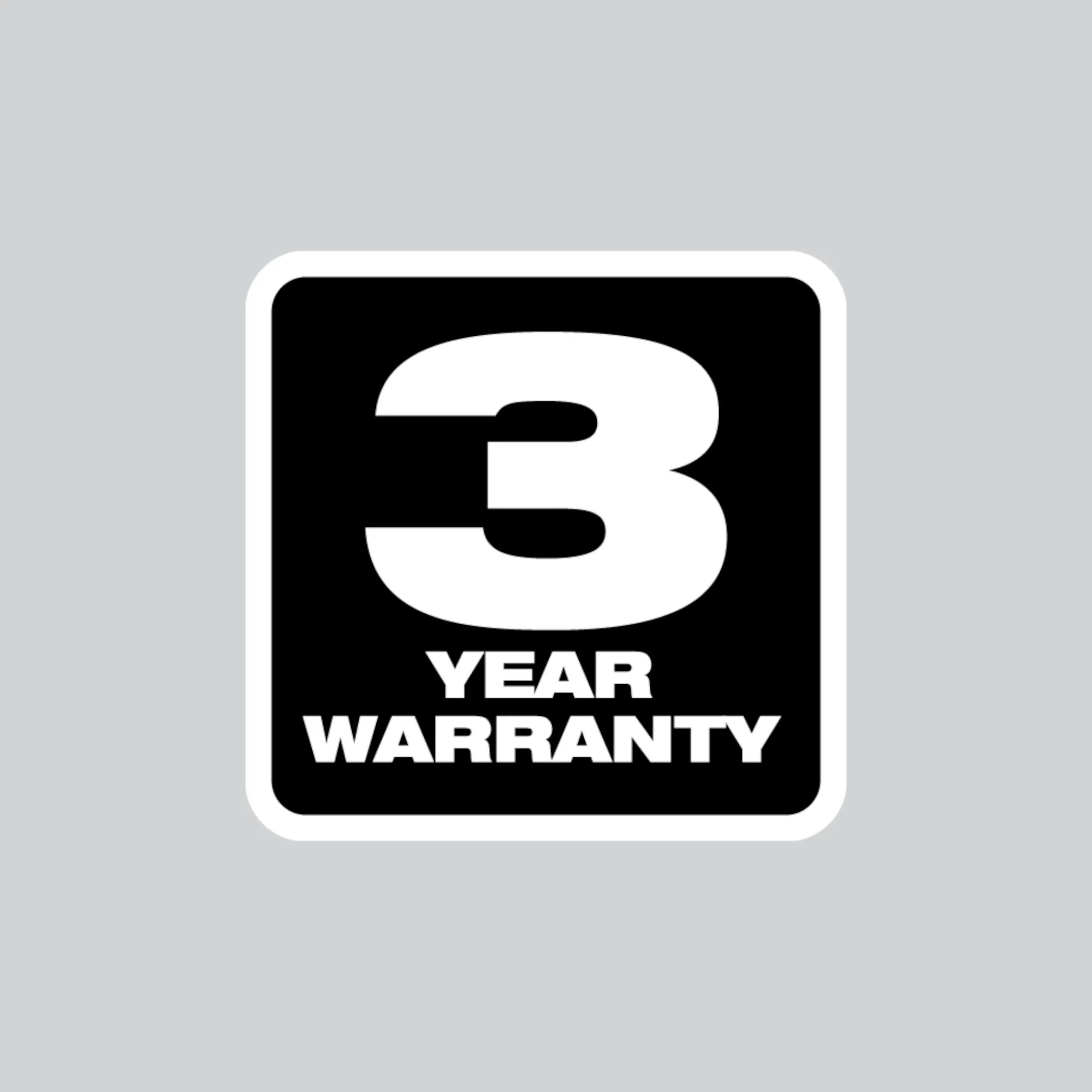 3 year warranty logo