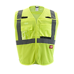 48-73-5121, 48-73-5122, 48-73-5123, 48-73-5124 - Class 2 Breakaway High Visibility Yellow Mesh Safety Vest - L/XL