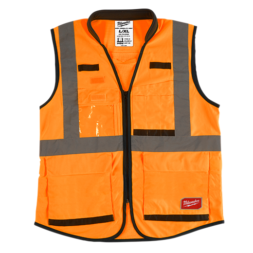 48-73-5092 - High Visibility Orange Performance Safety Vest - L/XL (CSA)