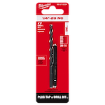 1/4"-20 Straight Flute Plug Tap & #7 Drill Bit in its packaging