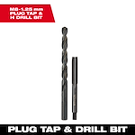 M8-1.25 mm Straight Flute Plug Tap & H Drill Bit