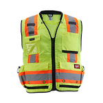 48-73-5161, 48-73-5162, 48-73-5163, 48-73-5164 - Class 2 Surveyor's High Visibility Yellow Safety Vest - L/XL