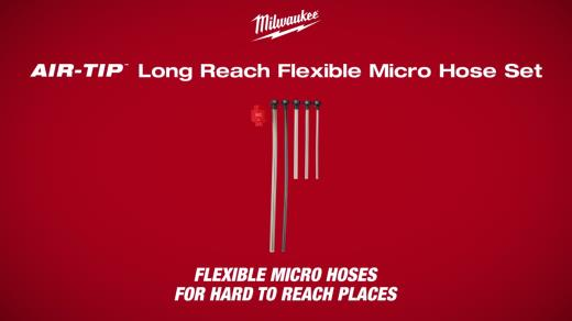 Milwaukee AIR-TIP Long Reach Flexible Micro Hose Set