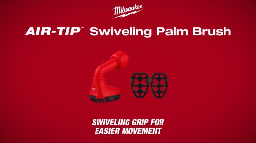 Milwaukee AIR-TIP Swiveling Palm Brush