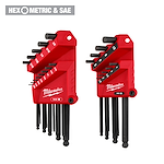 Primary image of the Milwaukee SAE/Metric 22-Key Ball End L-Key Set with Hex/Metric & SAE logo