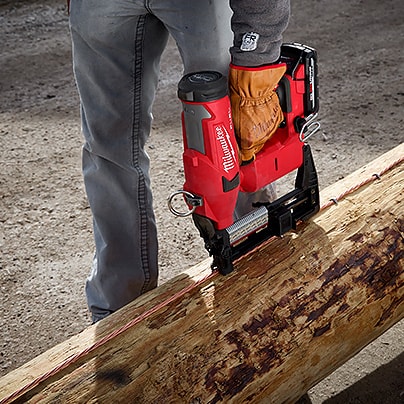 Milwaukee cordless fence staple gun sale