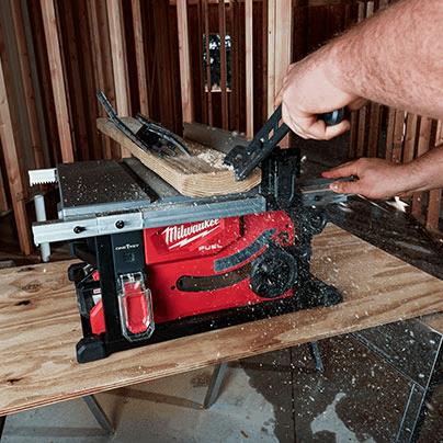 Fuel shop table saw