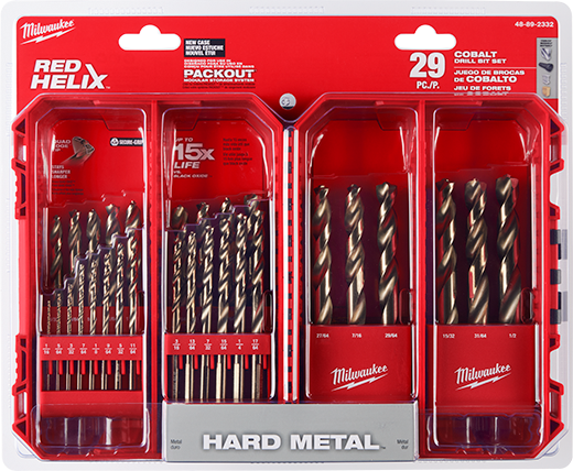 RED HELIX™ Cobalt Drill Bit Set - 29PC | Milwaukee Tool